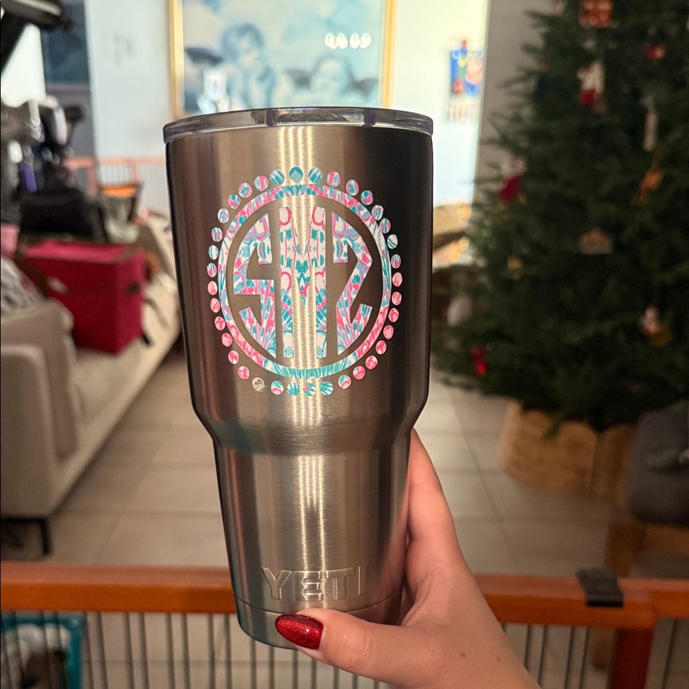 YETI Stainless Steel Tumbler with Monogram (Removable)